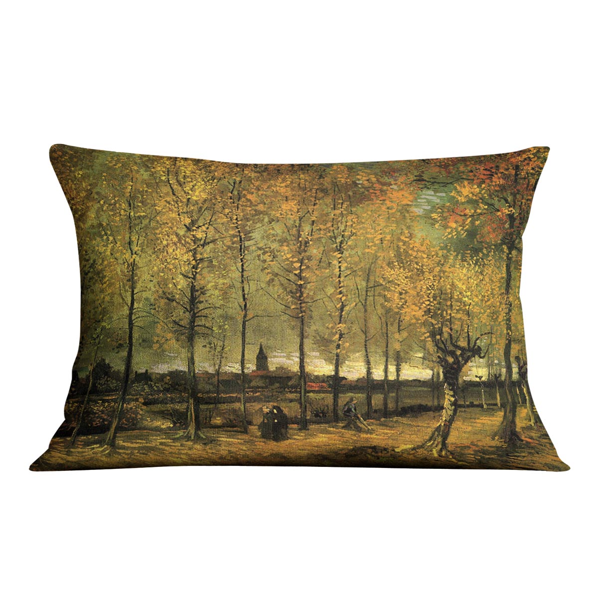 Lane with Poplars by Van Gogh Cushion