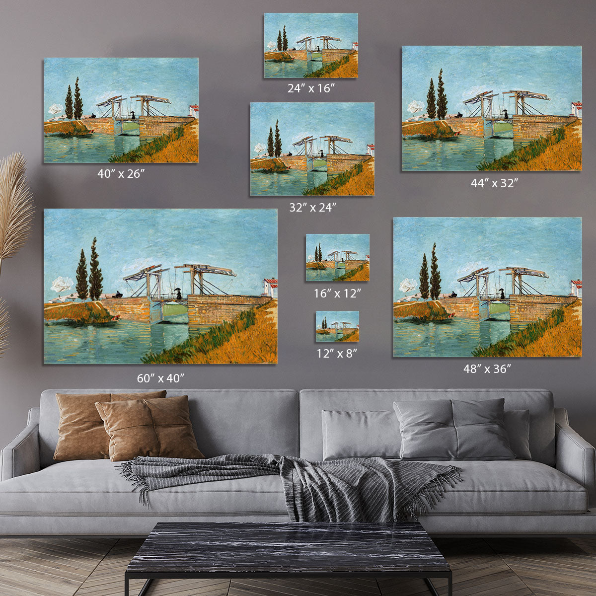 Langlois Bridge by Van Gogh Canvas Print or Poster - Canvas Art Rocks - 7