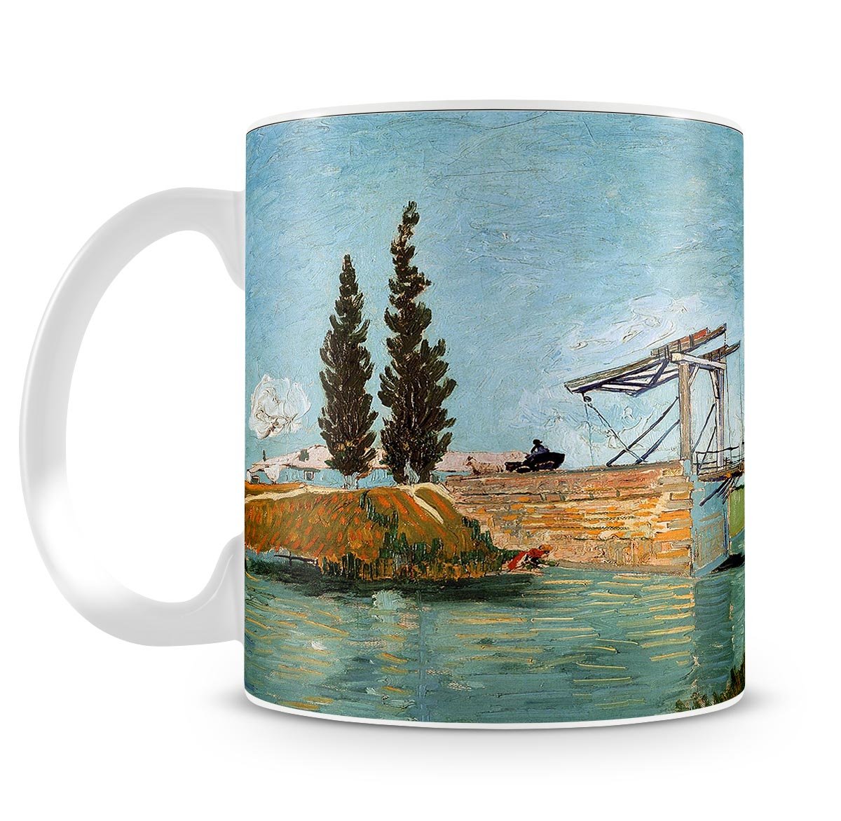 Langlois Bridge by Van Gogh Mug - Canvas Art Rocks - 4