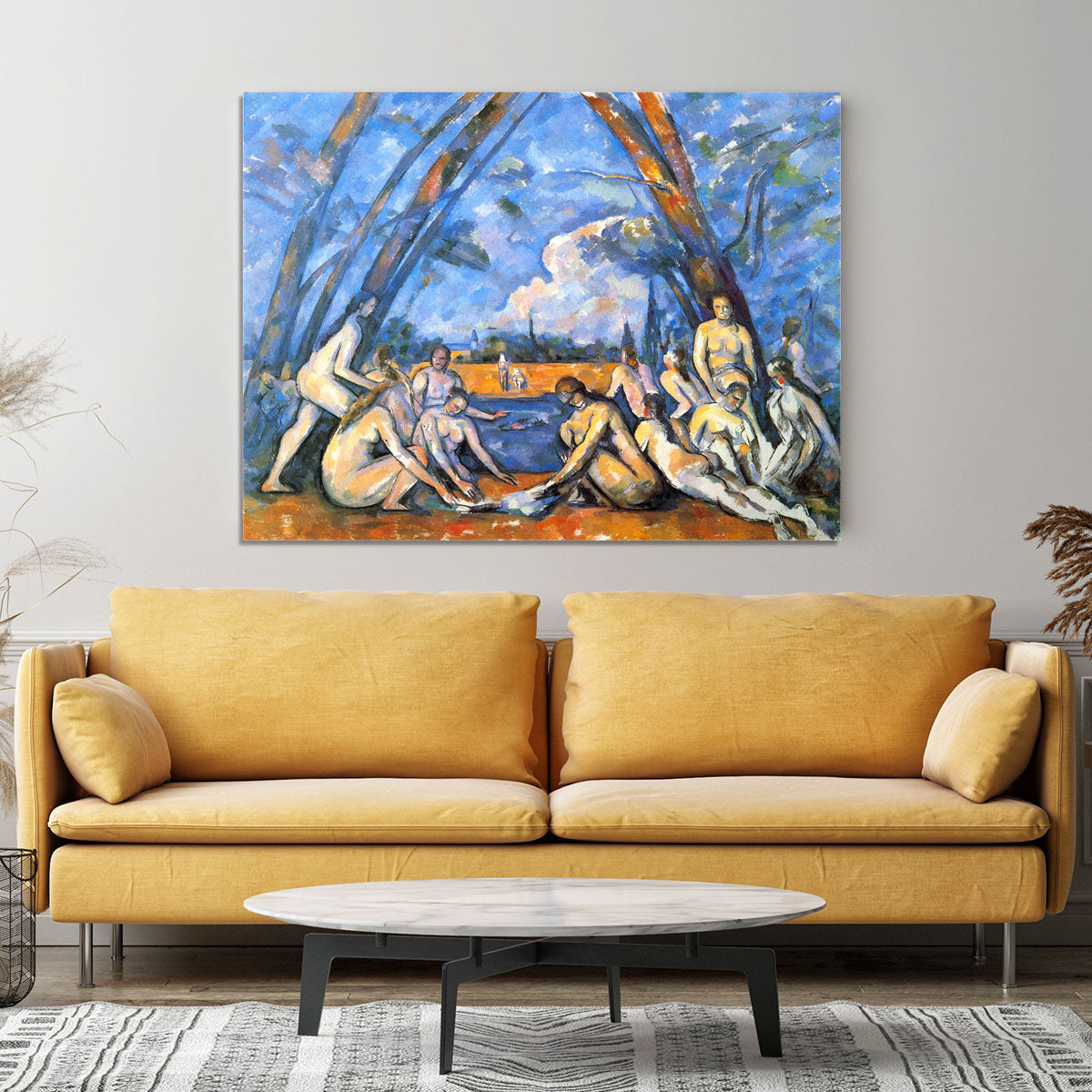 Large Bathers 2 by Cezanne Canvas Print or Poster - Canvas Art Rocks - 4