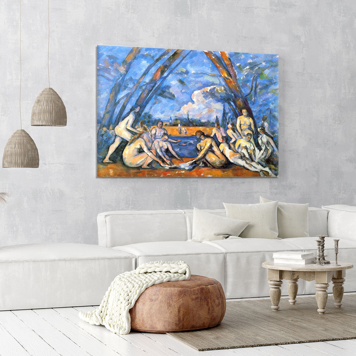 Large Bathers 2 by Cezanne Canvas Print or Poster - Canvas Art Rocks - 6