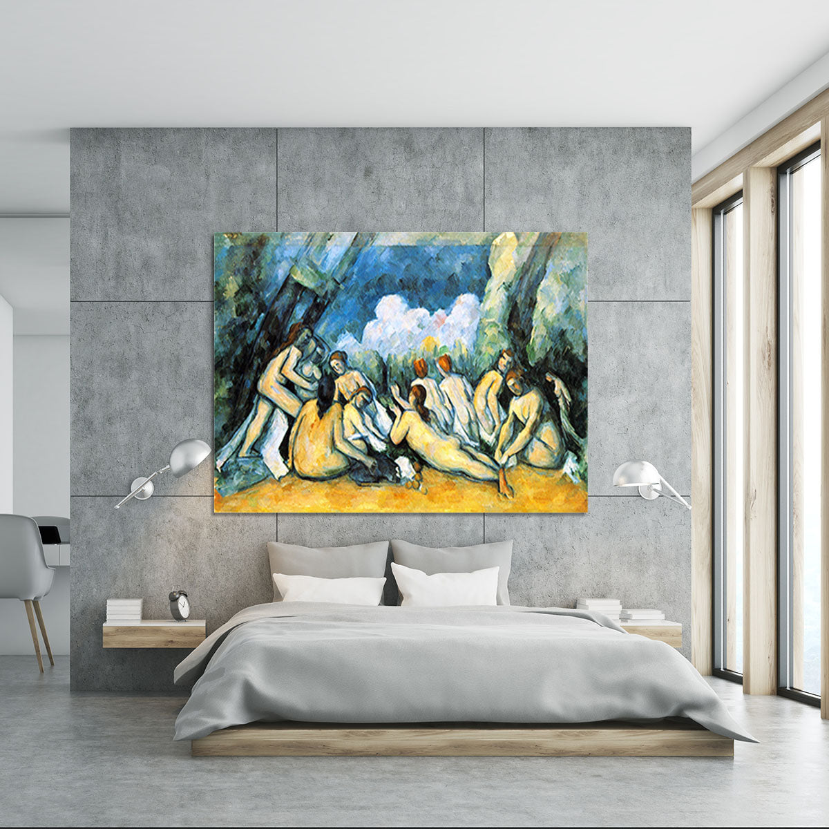 Large Bathers by Cezanne Canvas Print or Poster - Canvas Art Rocks - 5