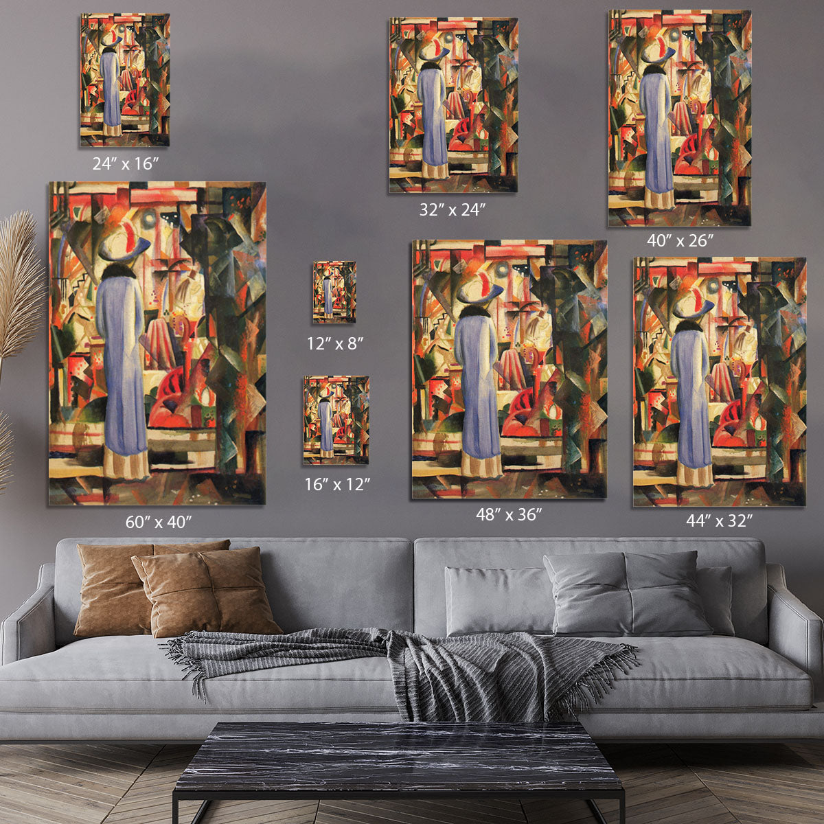 Large bright showcase by Macke Canvas Print or Poster - Canvas Art Rocks - 7