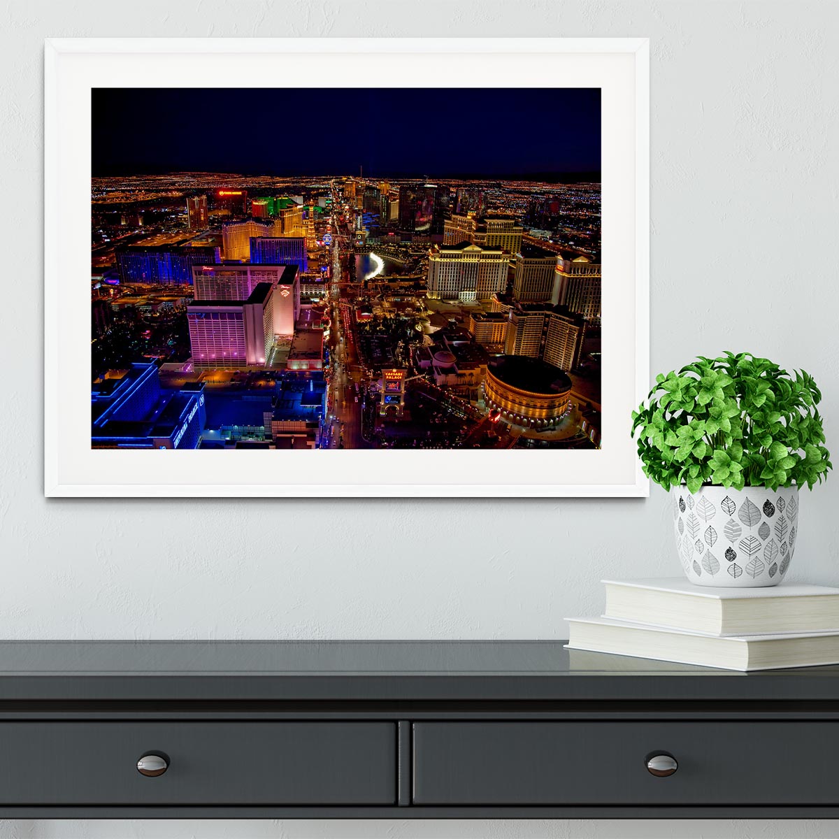 Las Vegas At Night Framed Print - Canvas Art Rocks - 5