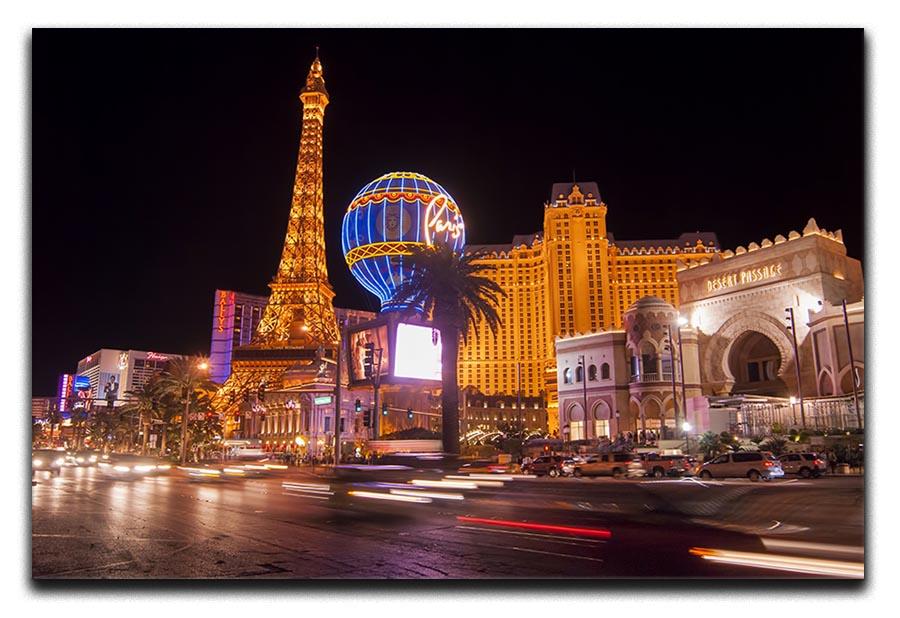 Las Vegas Blvd at Flamingo Canvas Print or Poster  - Canvas Art Rocks - 1