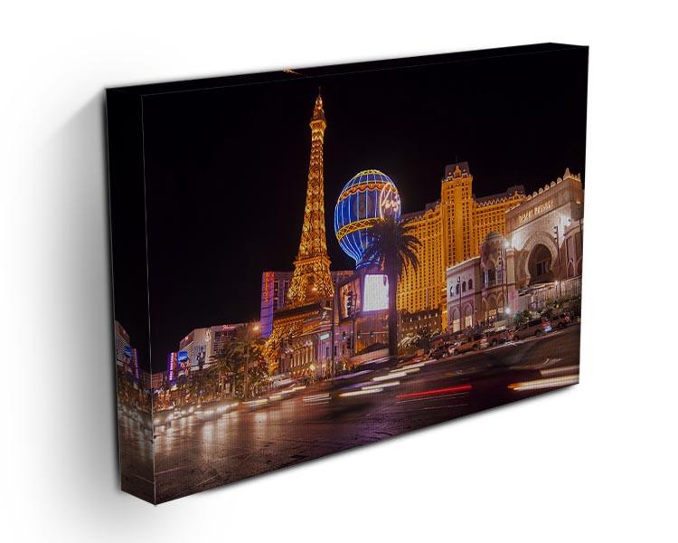 Las Vegas Blvd at Flamingo Canvas Print or Poster - Canvas Art Rocks - 3