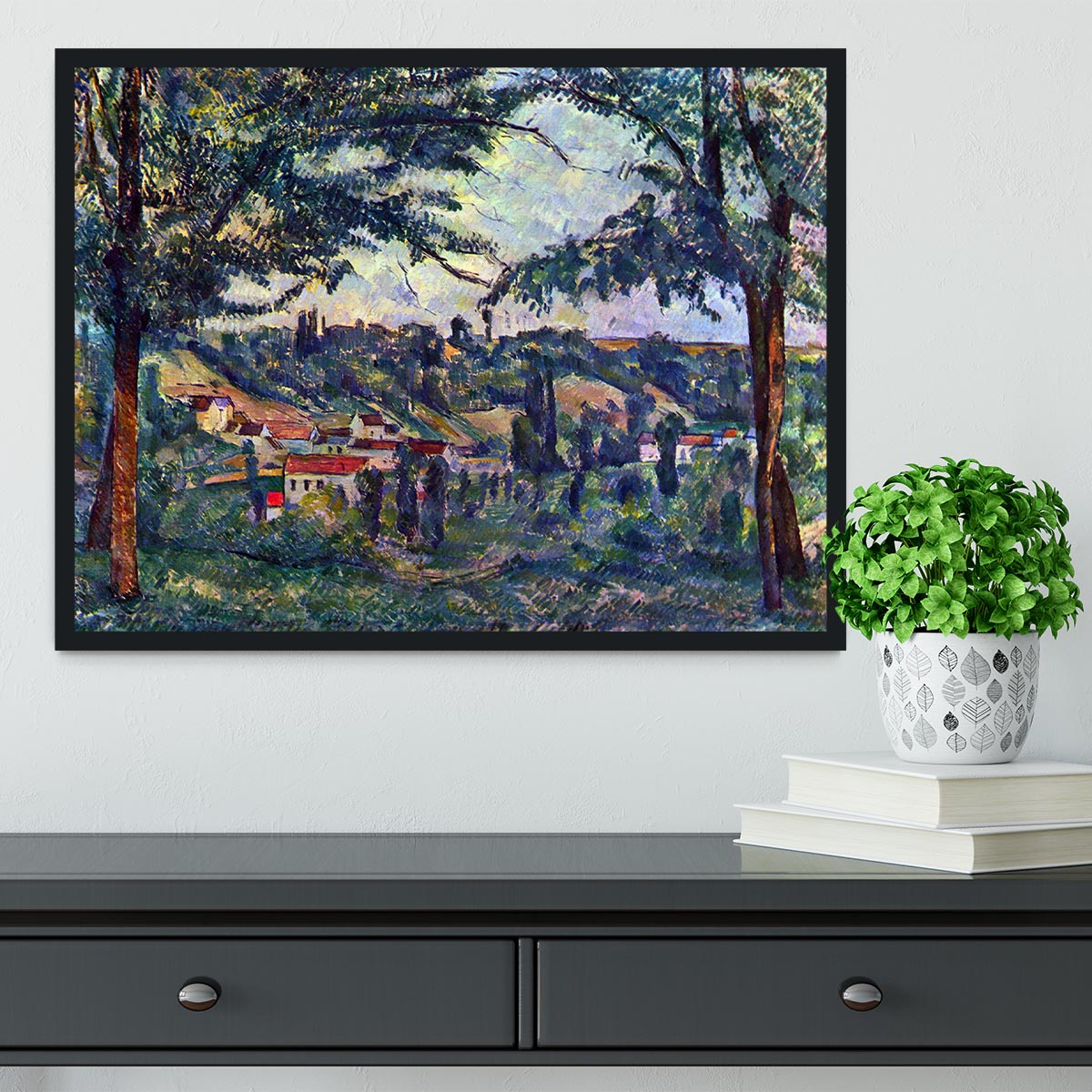 Le Chateau Noir by Cezanne Framed Print - Canvas Art Rocks - 2