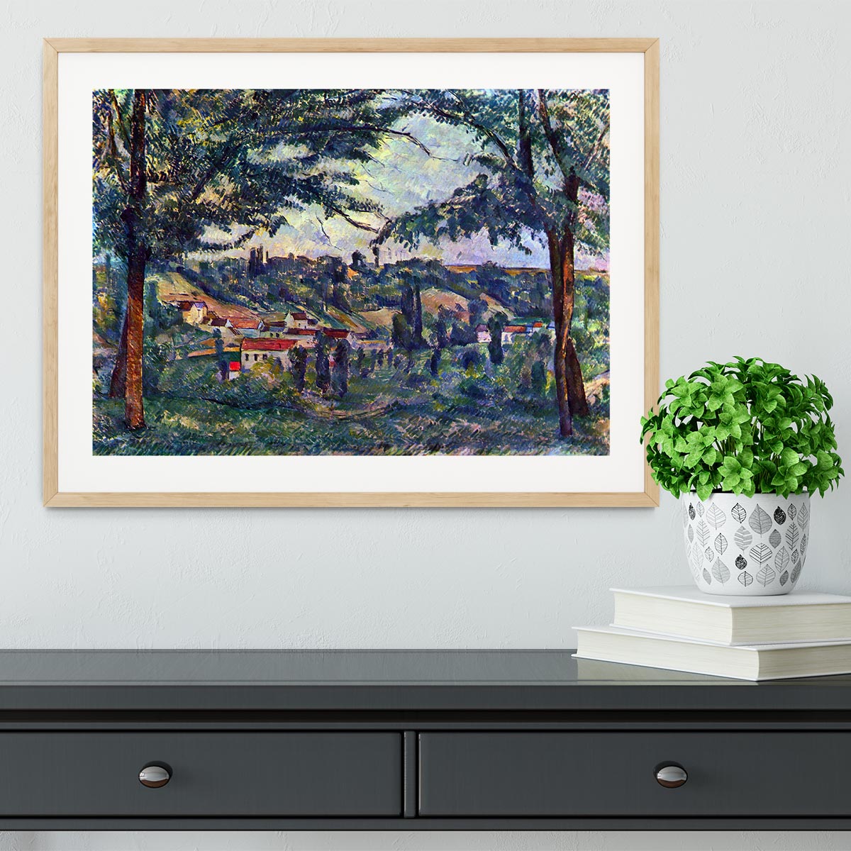 Le Chateau Noir by Cezanne Framed Print - Canvas Art Rocks - 3
