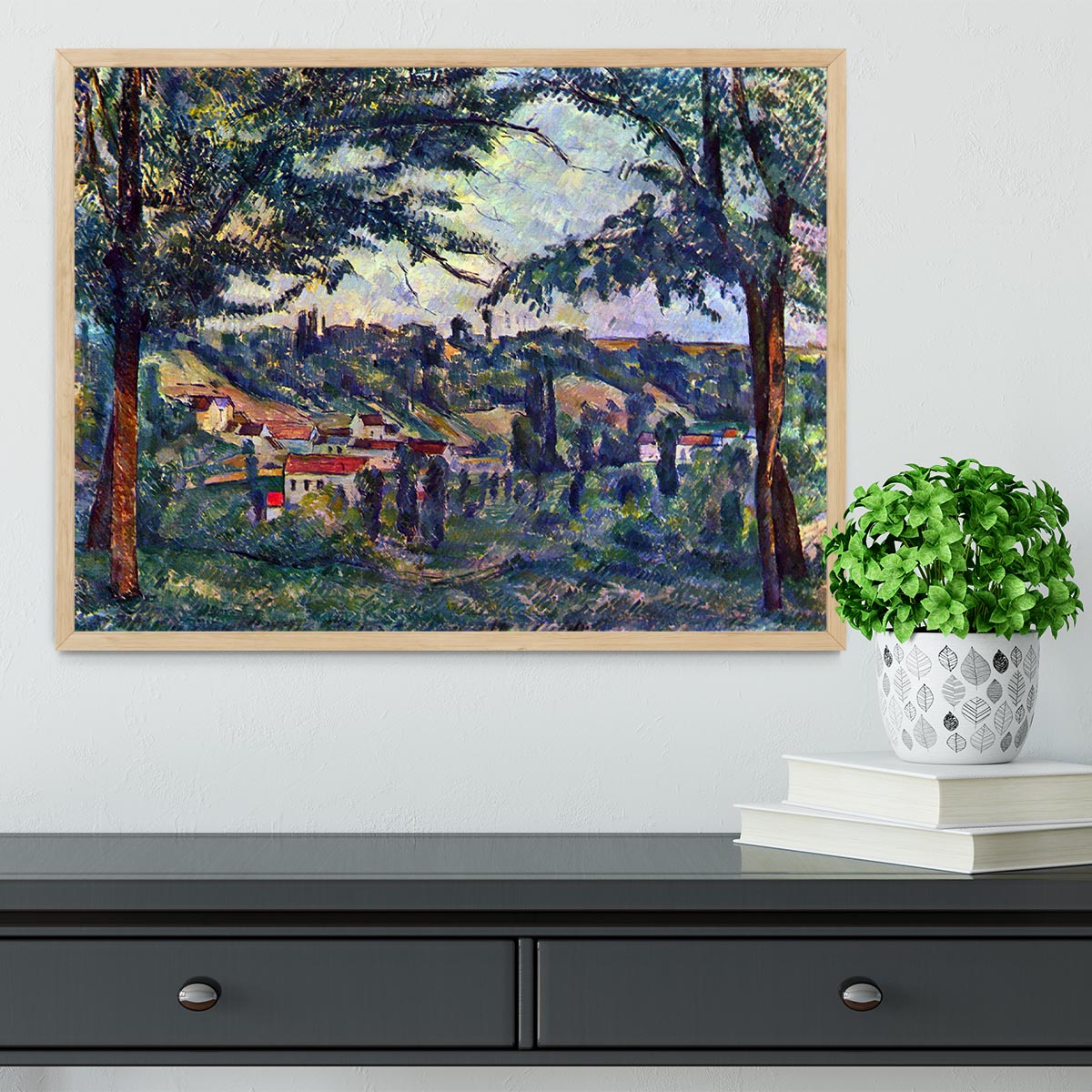 Le Chateau Noir by Cezanne Framed Print - Canvas Art Rocks - 4