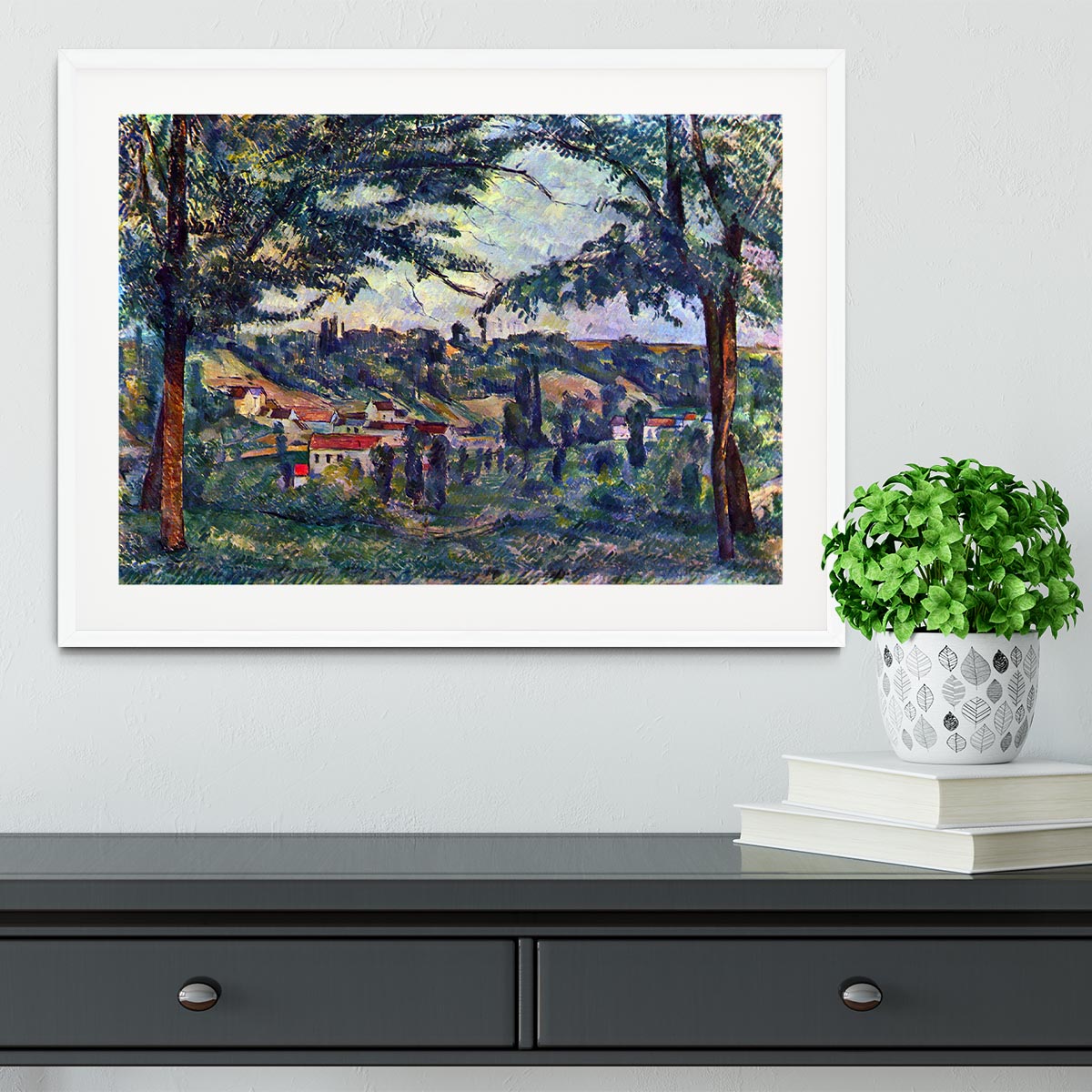Le Chateau Noir by Cezanne Framed Print - Canvas Art Rocks - 5