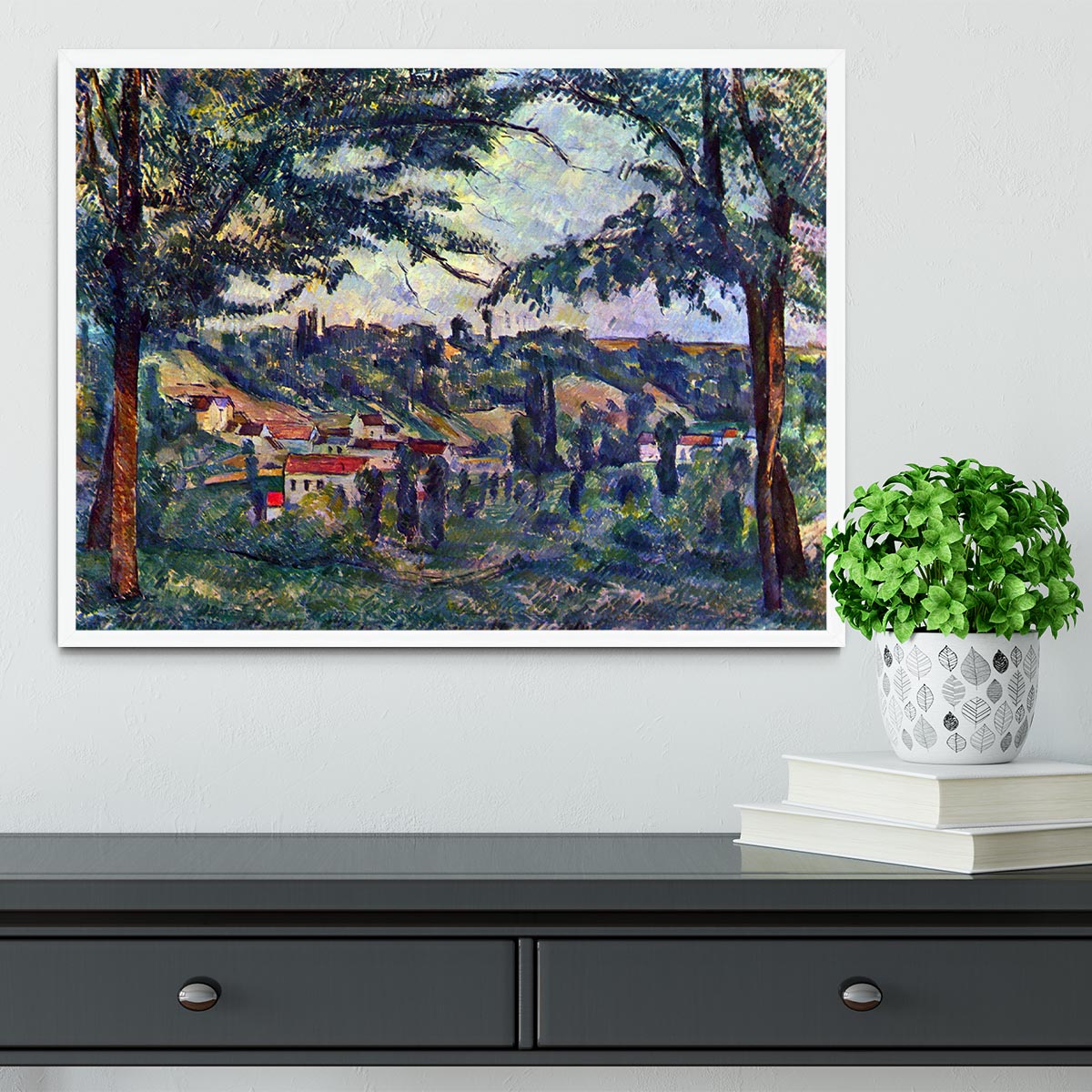 Le Chateau Noir by Cezanne Framed Print - Canvas Art Rocks -6