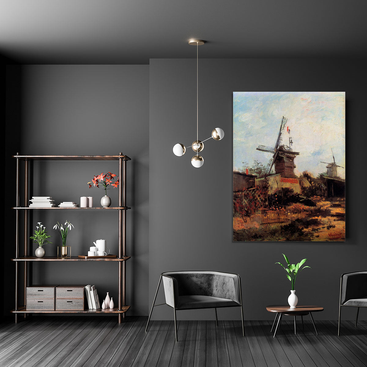 Le Moulin de Blute-Fin by Van Gogh Canvas Print or Poster - Canvas Art Rocks - 5