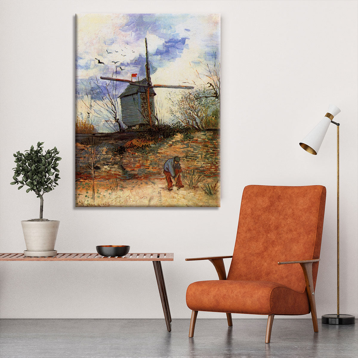 Le Moulin de la Galette 2 by Van Gogh Canvas Print or Poster - Canvas Art Rocks - 6