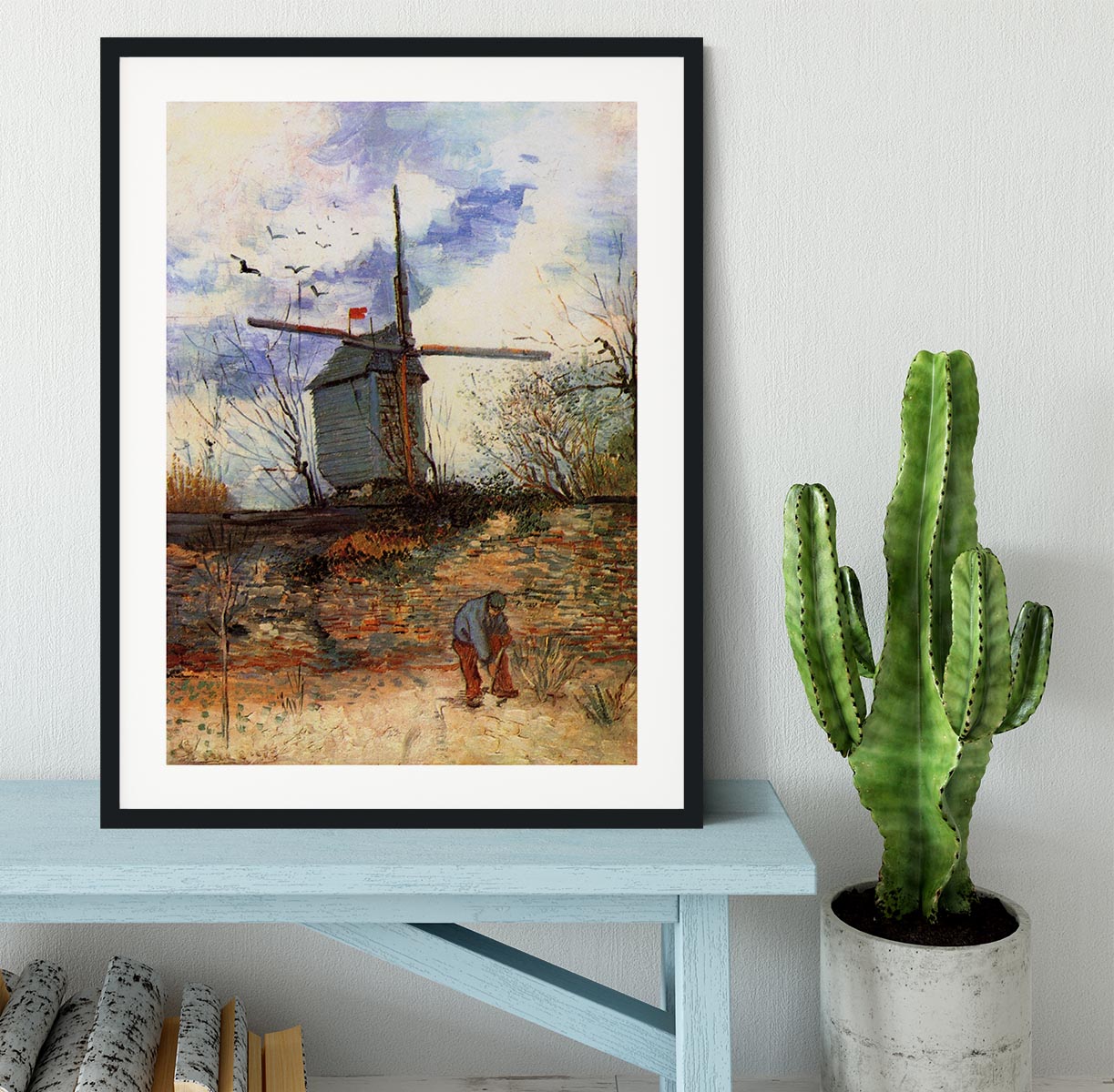 Le Moulin de la Galette 2 by Van Gogh Framed Print - Canvas Art Rocks - 1
