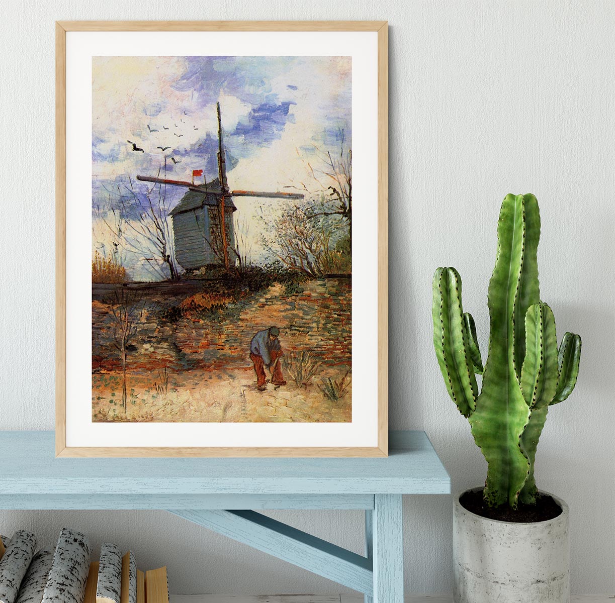 Le Moulin de la Galette 2 by Van Gogh Framed Print - Canvas Art Rocks - 3
