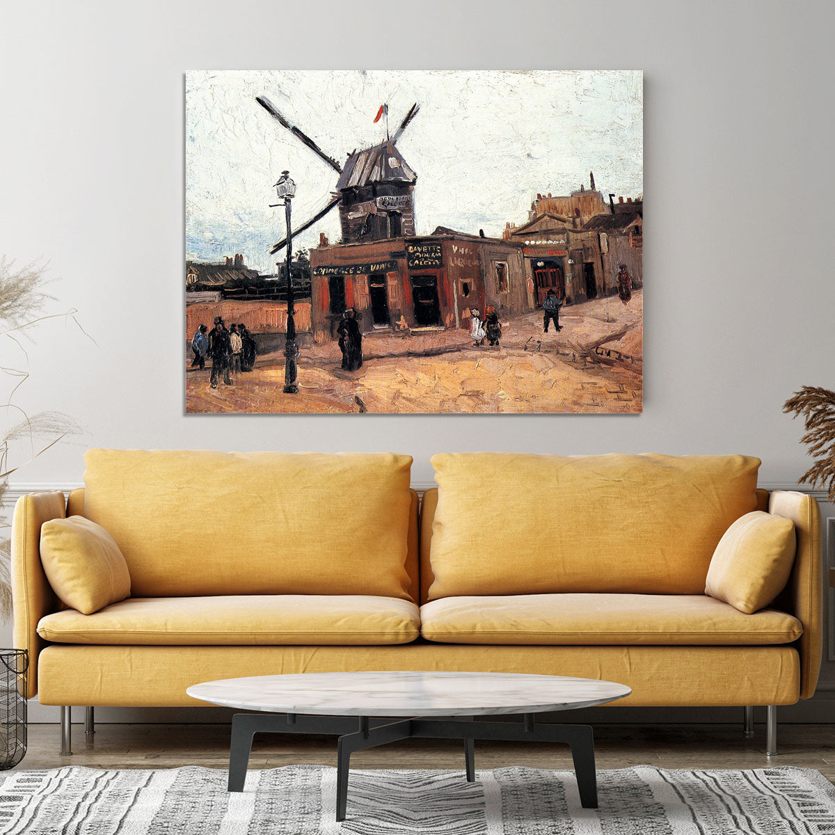Le Moulin de la Galette 3 by Van Gogh Canvas Print or Poster - Canvas Art Rocks - 4