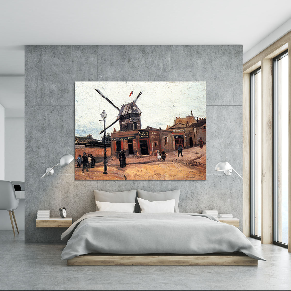 Le Moulin de la Galette 3 by Van Gogh Canvas Print or Poster - Canvas Art Rocks - 5