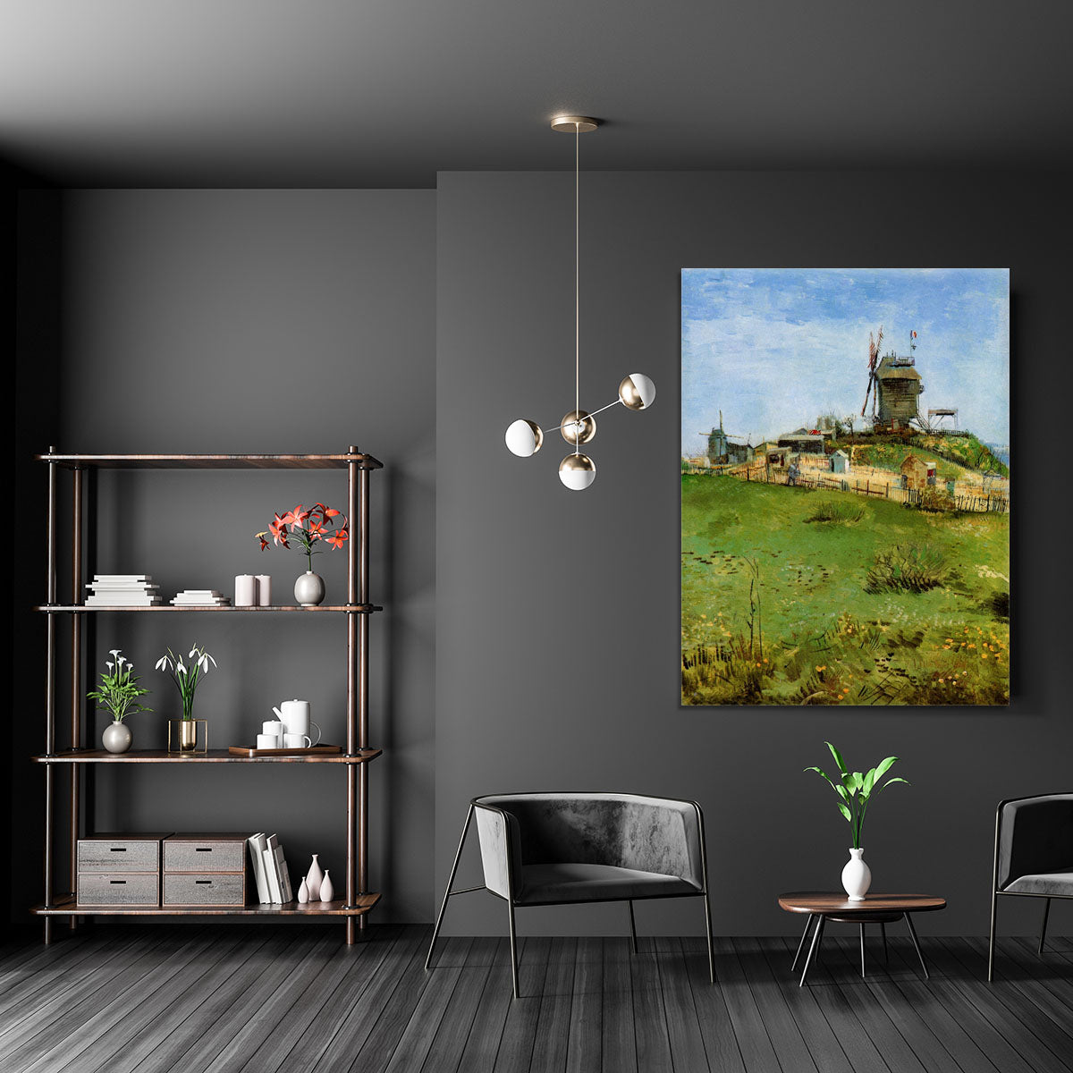 Le Moulin de la Galette 4 by Van Gogh Canvas Print or Poster - Canvas Art Rocks - 5