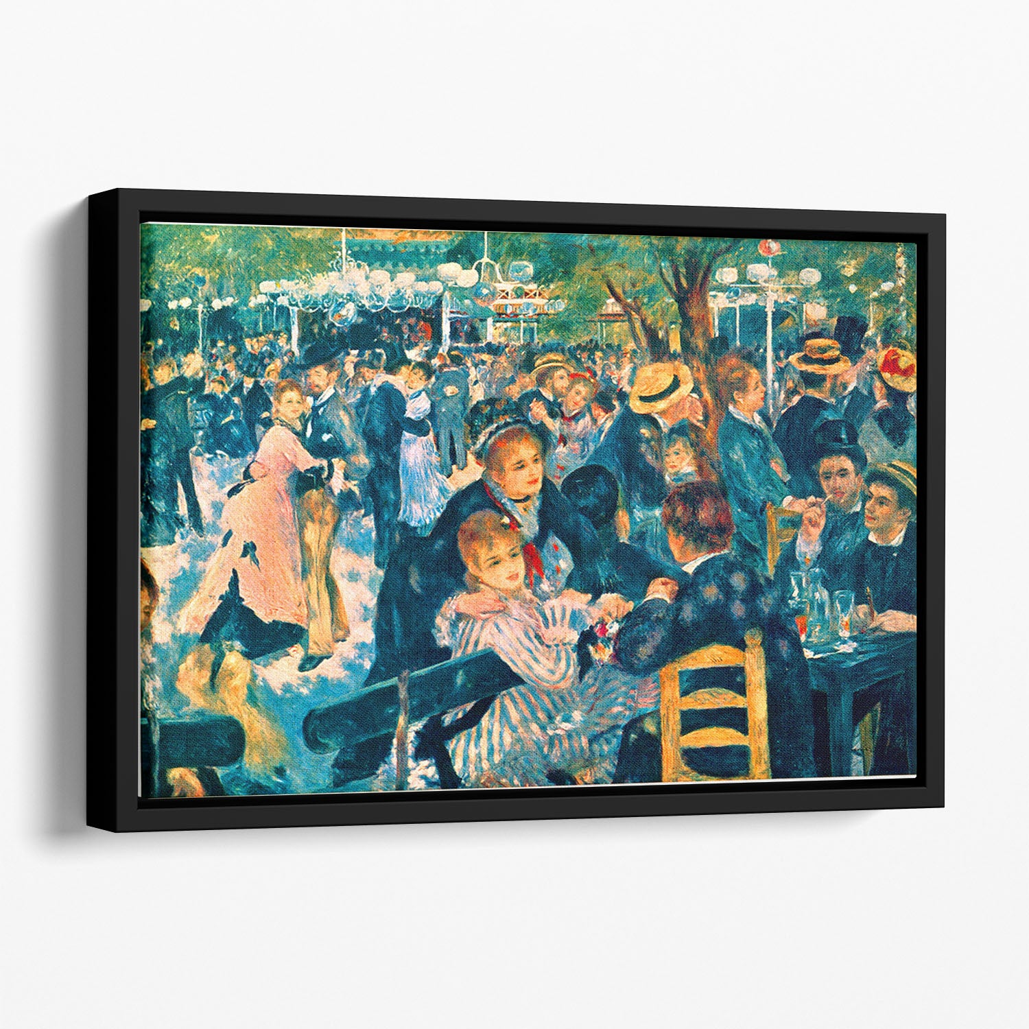 Le Moulin de la Galette Floating Framed Canvas