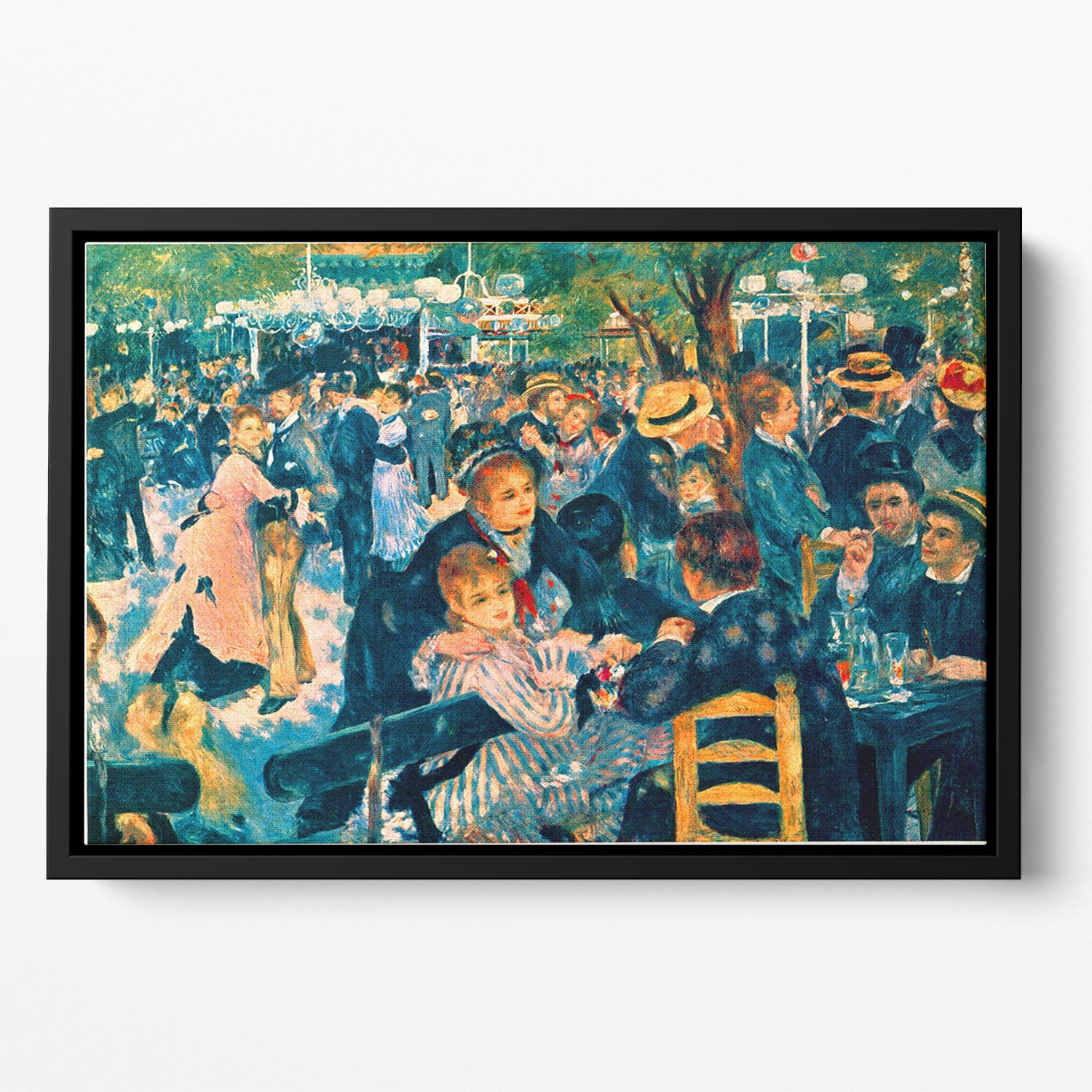 Le Moulin de la Galette Floating Framed Canvas
