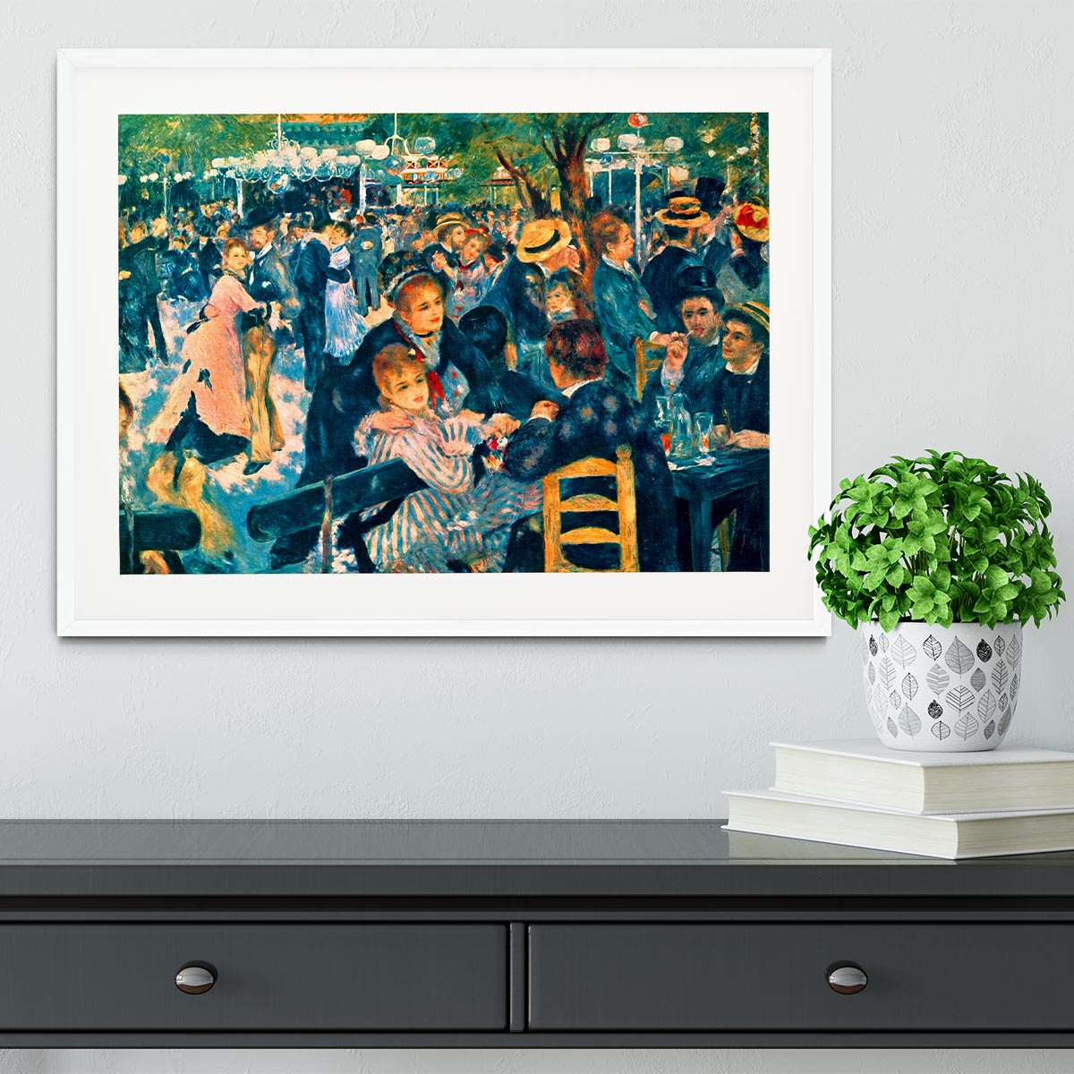 Le Moulin de la Galette Framed Print - Canvas Art Rocks - 5