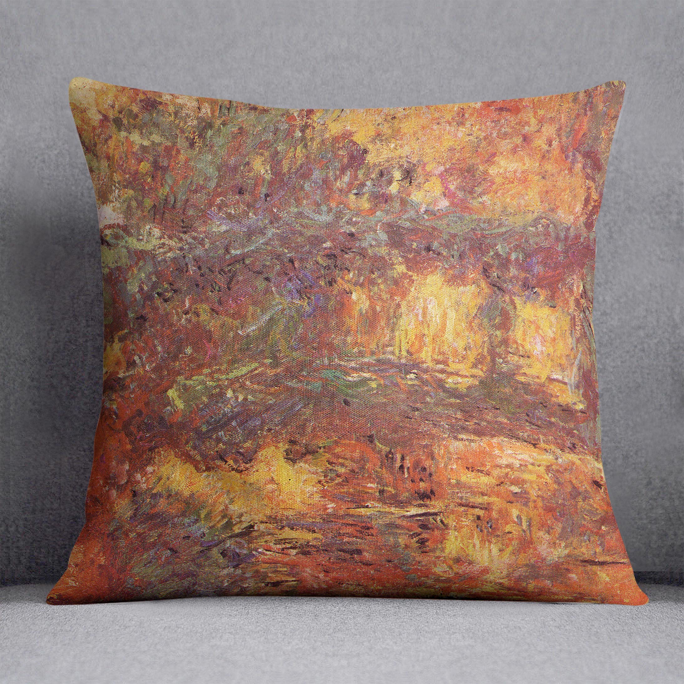 Le Pont Japonais 1922 by Monet Cushion