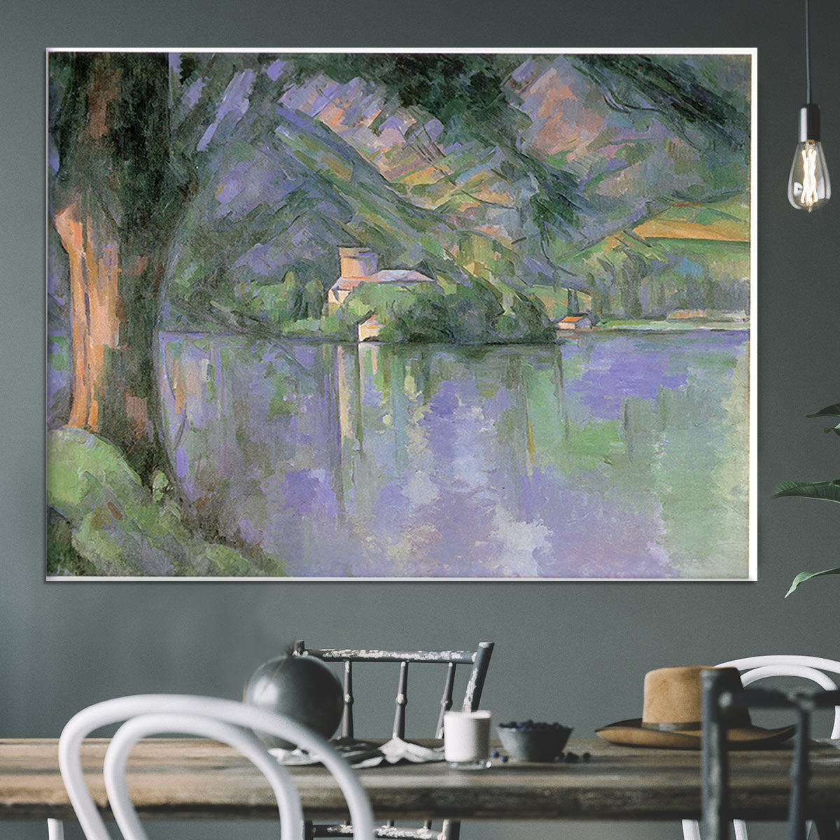 Le lac d Annecy 1896 by Cezanne Canvas Print or Poster - Canvas Art Rocks - 3
