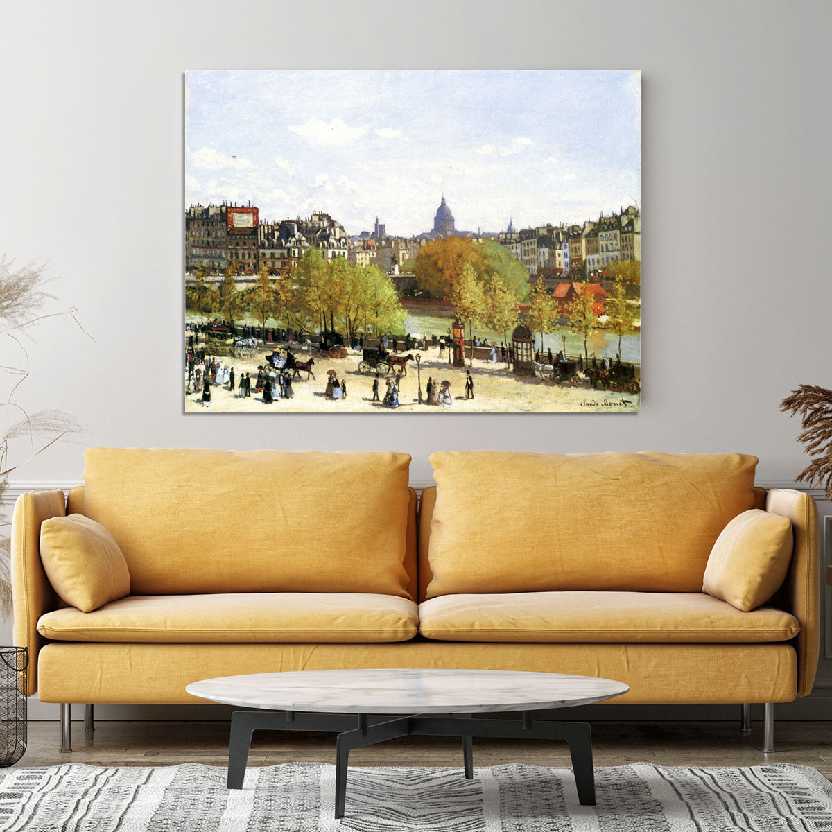 Le quai du Louvre by Monet Canvas Print or Poster - Canvas Art Rocks - 4