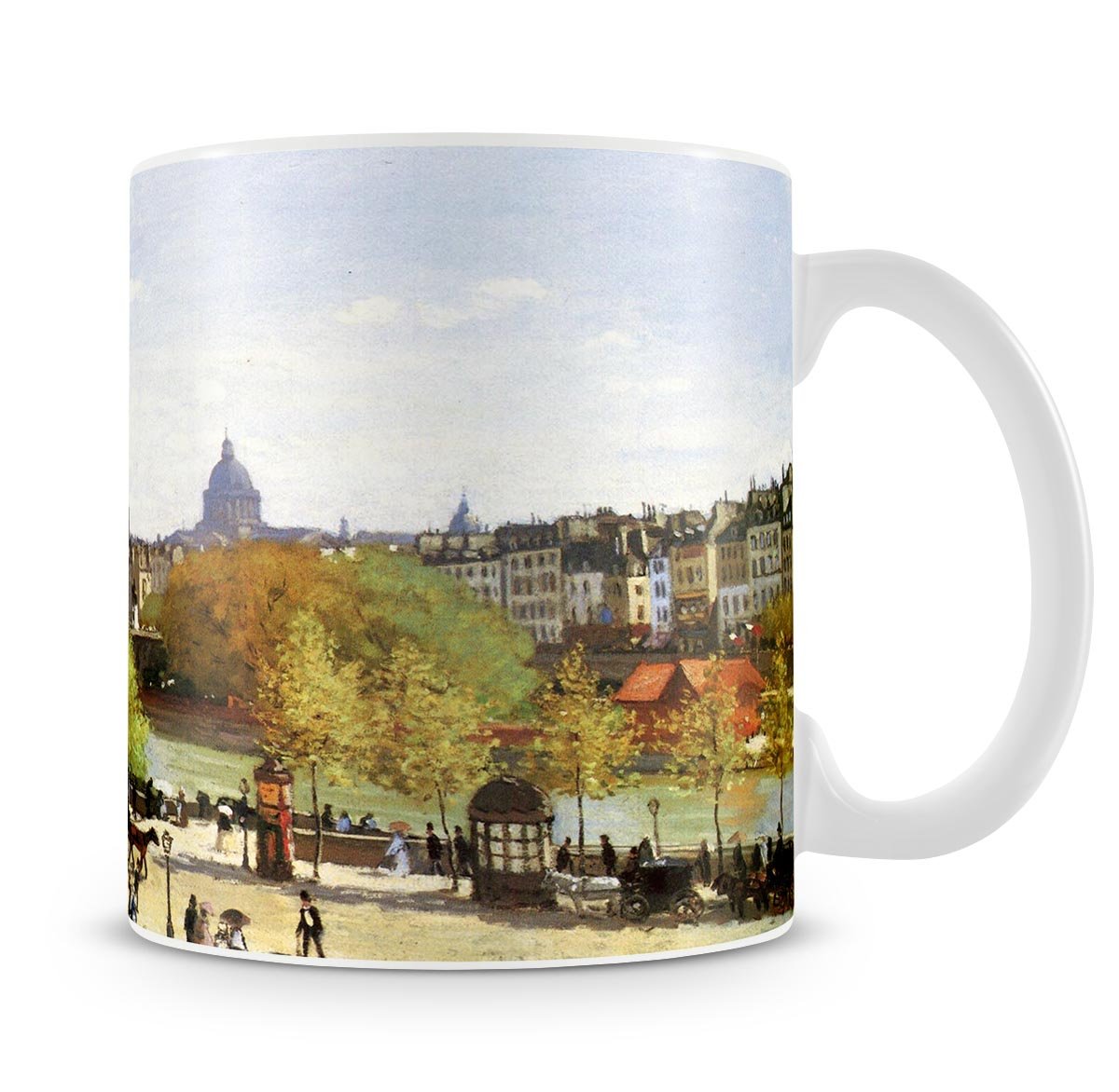 Le quai du Louvre by Monet Mug - Canvas Art Rocks - 4