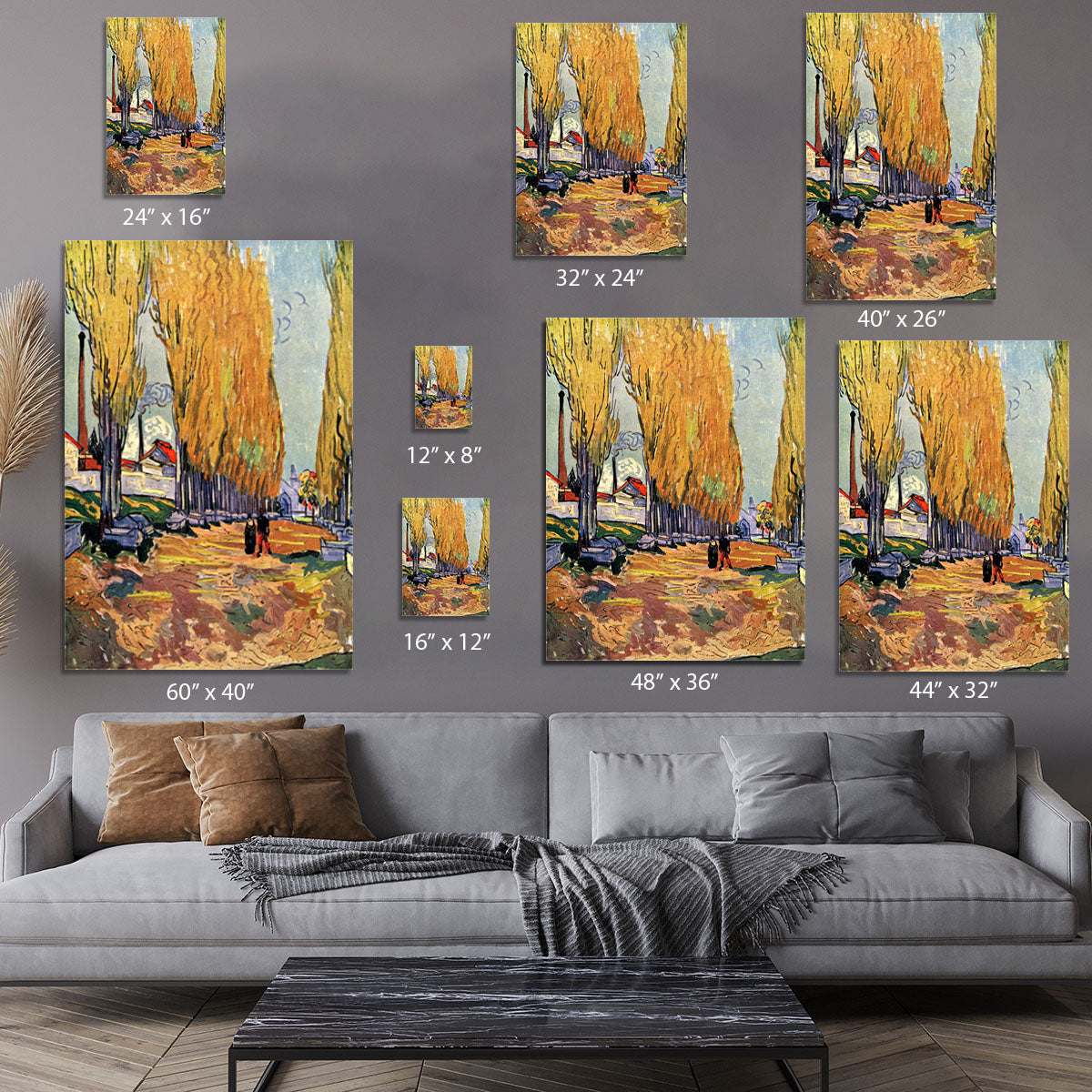 Les Alyscamps by Van Gogh Canvas Print or Poster - Canvas Art Rocks - 7