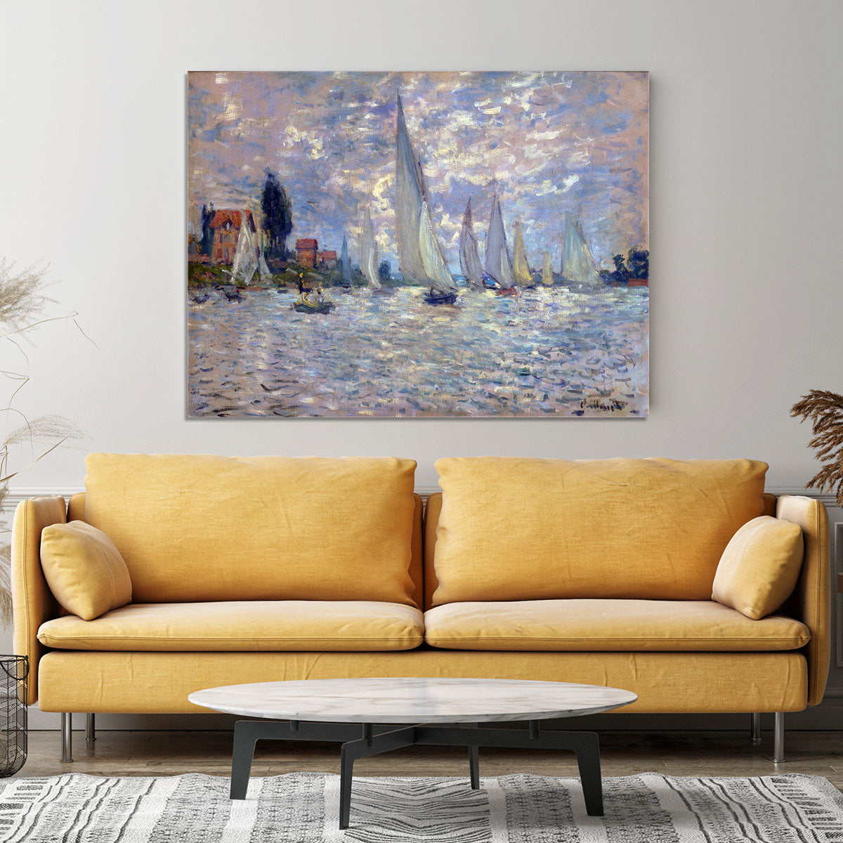 Les Barques by Monet Canvas Print or Poster - Canvas Art Rocks - 4