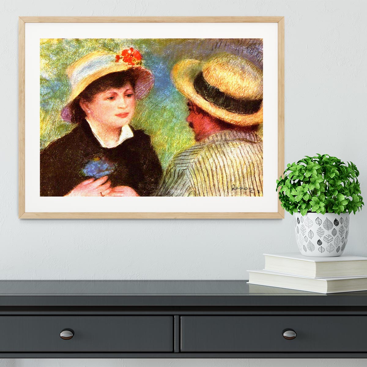 Les Canotiers by Renoir Framed Print - Canvas Art Rocks - 3