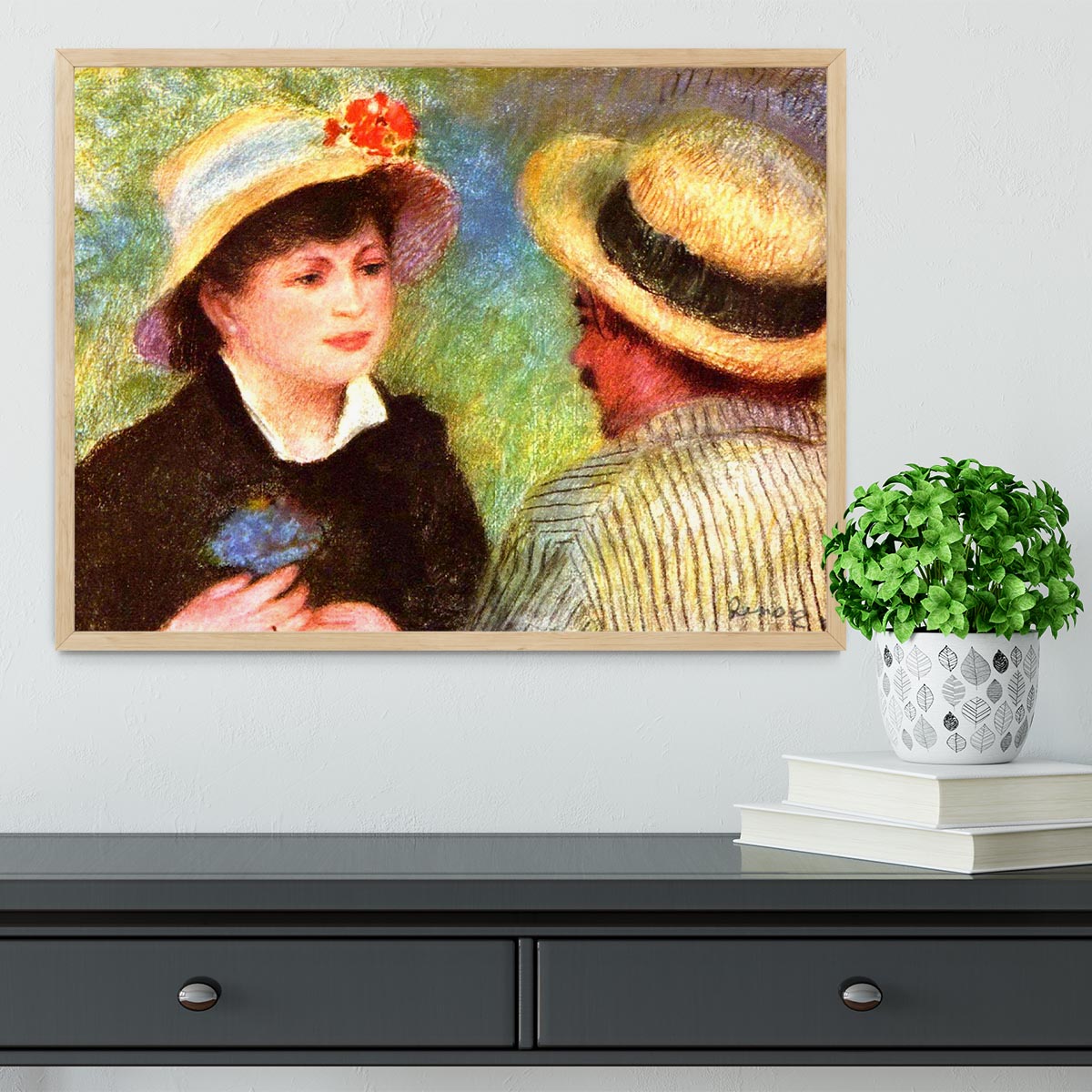 Les Canotiers by Renoir Framed Print - Canvas Art Rocks - 4