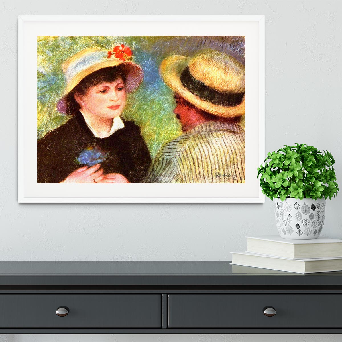Les Canotiers by Renoir Framed Print - Canvas Art Rocks - 5