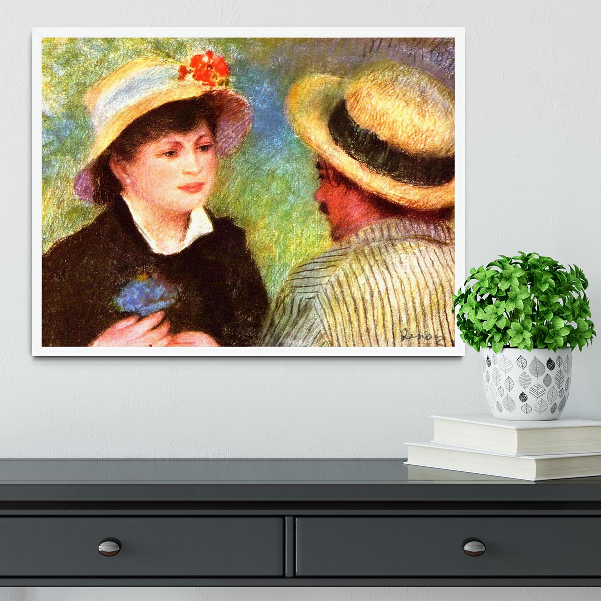 Les Canotiers by Renoir Framed Print - Canvas Art Rocks -6