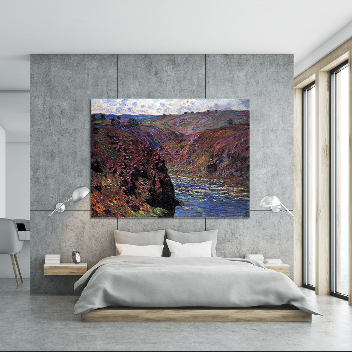 Les Eaux Semblantes in the sunlight by Monet Canvas Print or Poster - Canvas Art Rocks - 5