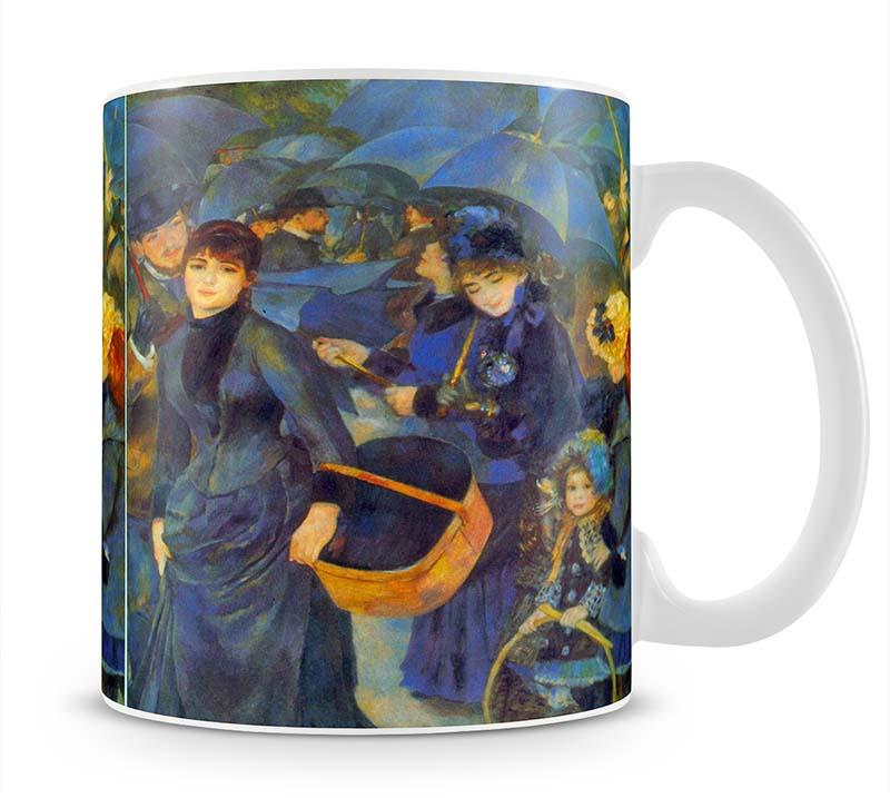 Les Para Pluies by Renoir Mug - Canvas Art Rocks - 1