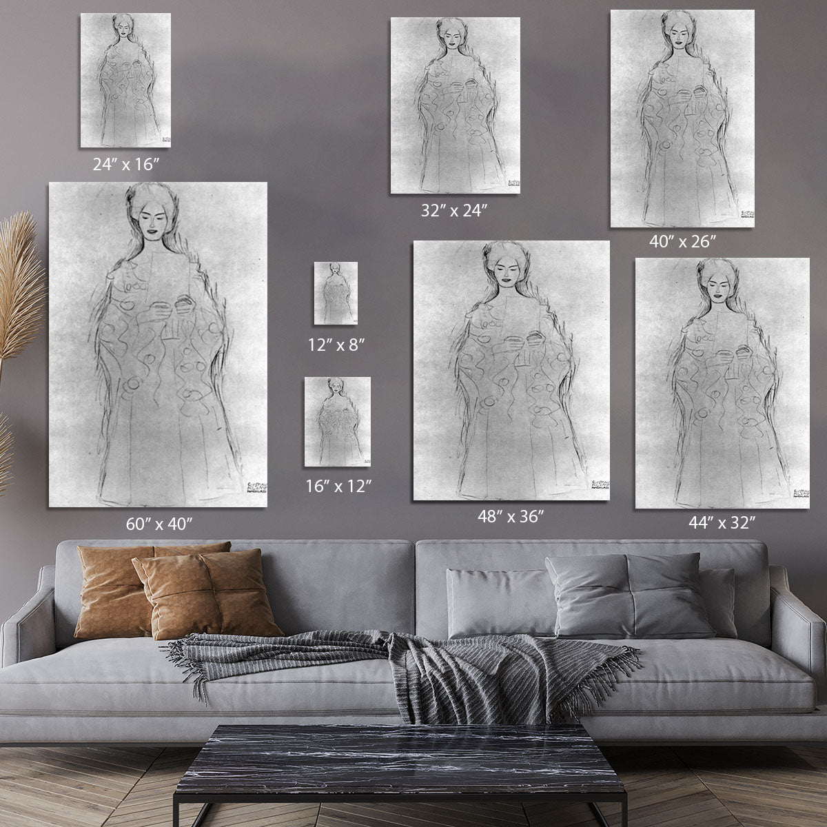 Lesendes girls II by Klimt Canvas Print or Poster - Canvas Art Rocks - 7