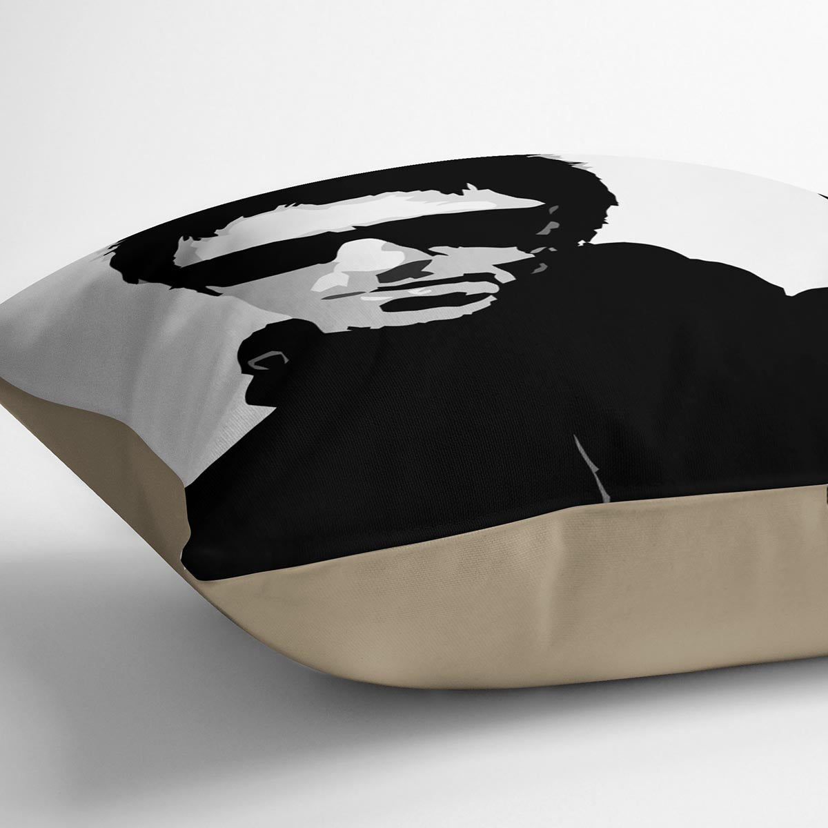 Liam Gallagher Black and White Cushion