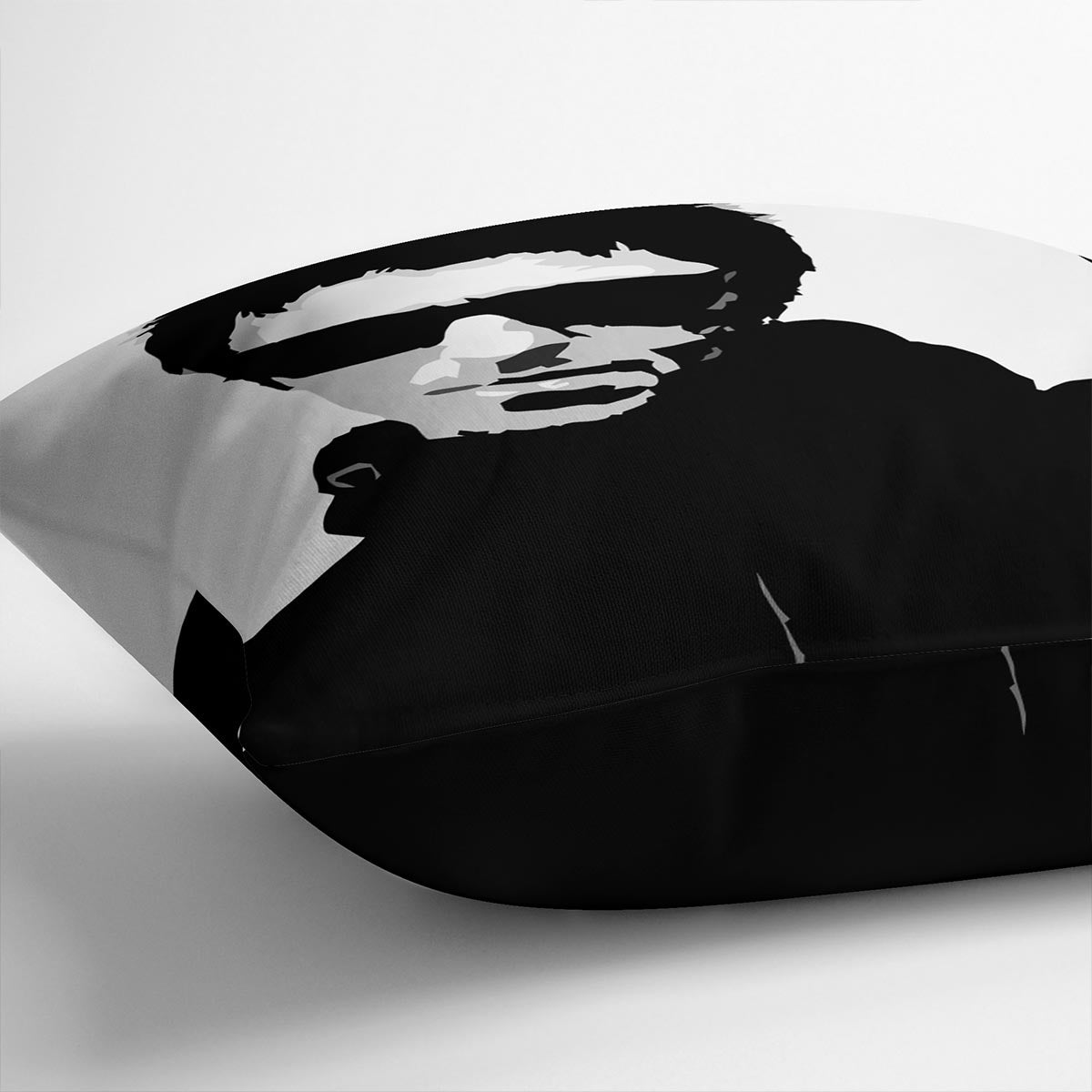 Liam Gallagher Black and White Cushion