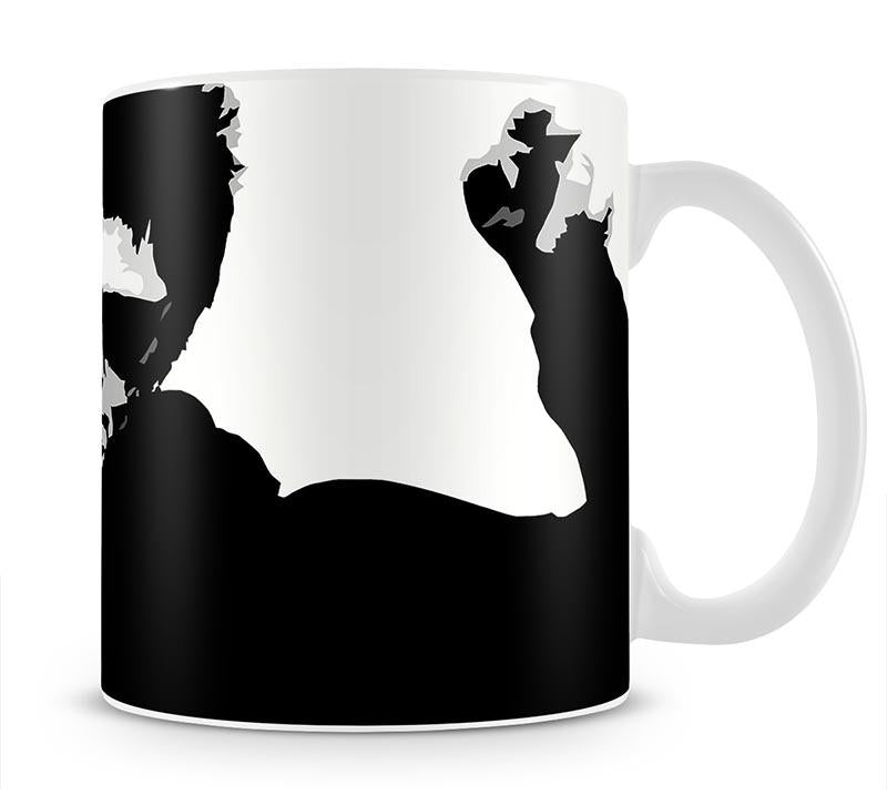 Liam Gallagher Black and White Mug - Canvas Art Rocks - 2