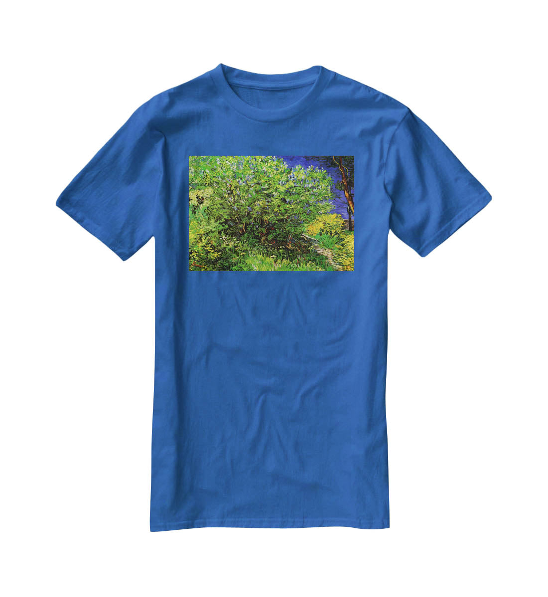 Lilacs by Van Gogh T-Shirt - Canvas Art Rocks - 2
