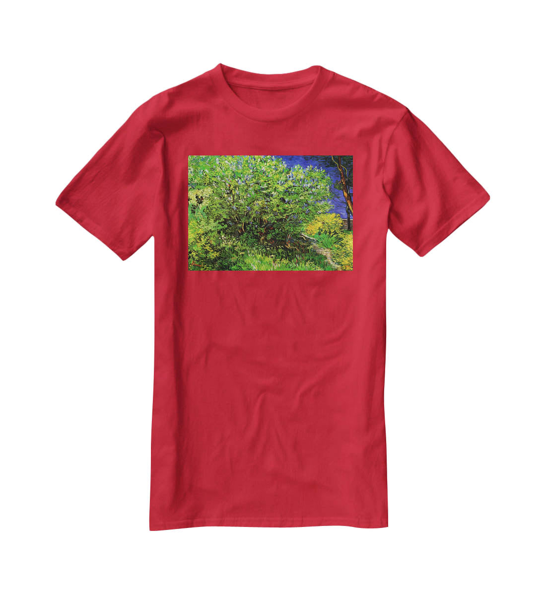 Lilacs by Van Gogh T-Shirt - Canvas Art Rocks - 4