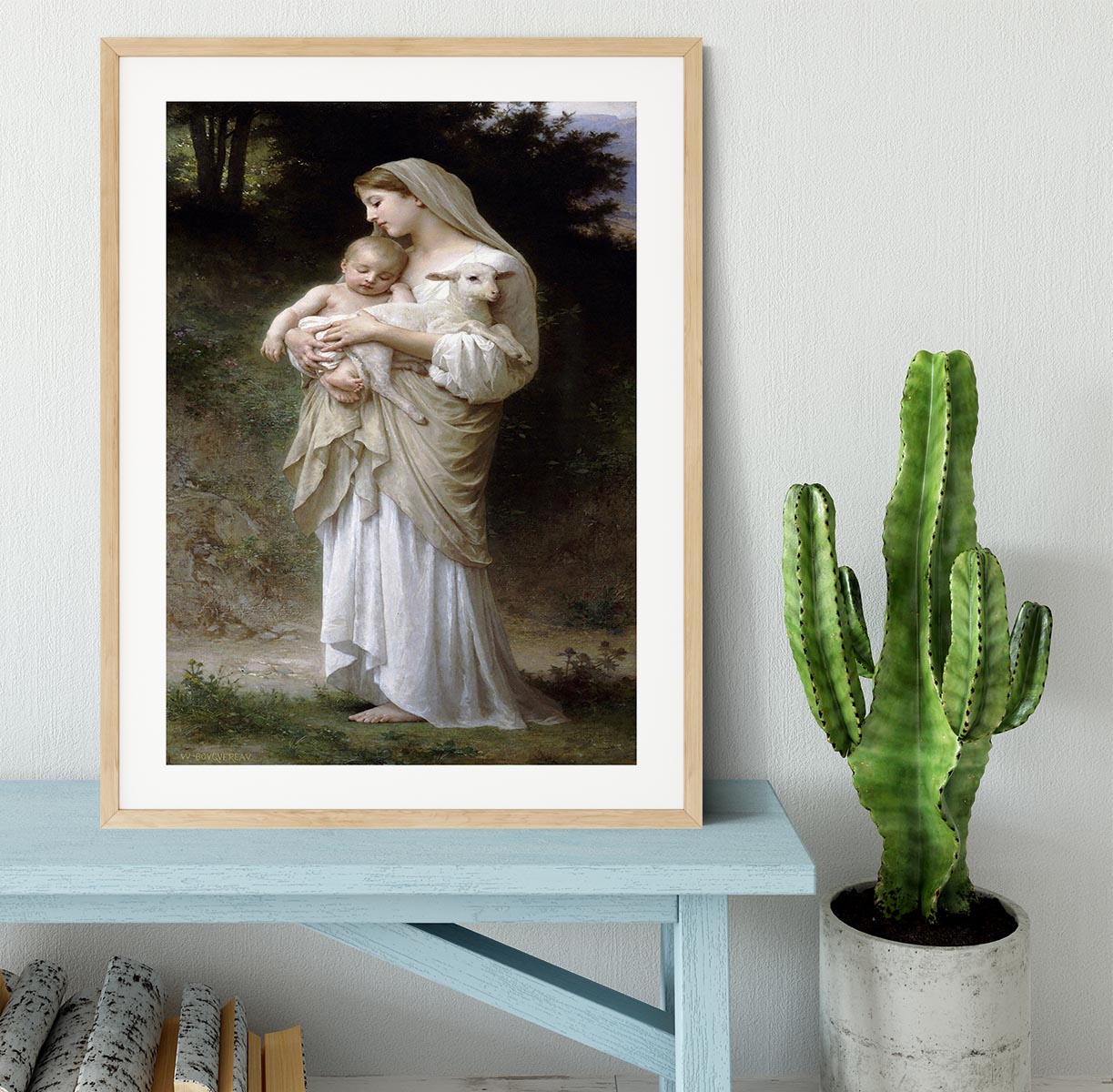 Linnocence By Bouguereau Framed Print - Canvas Art Rocks - 3