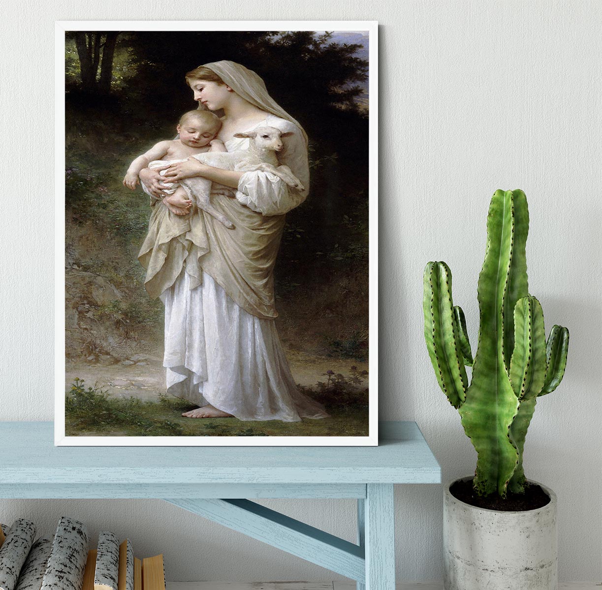 Linnocence By Bouguereau Framed Print - Canvas Art Rocks -6