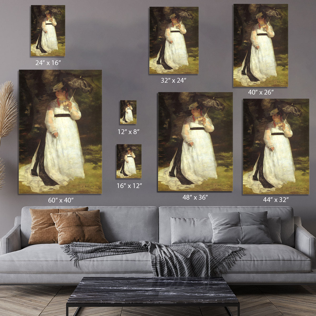 Lise with an Umbrella by Renoir Canvas Print or Poster - Canvas Art Rocks - 7