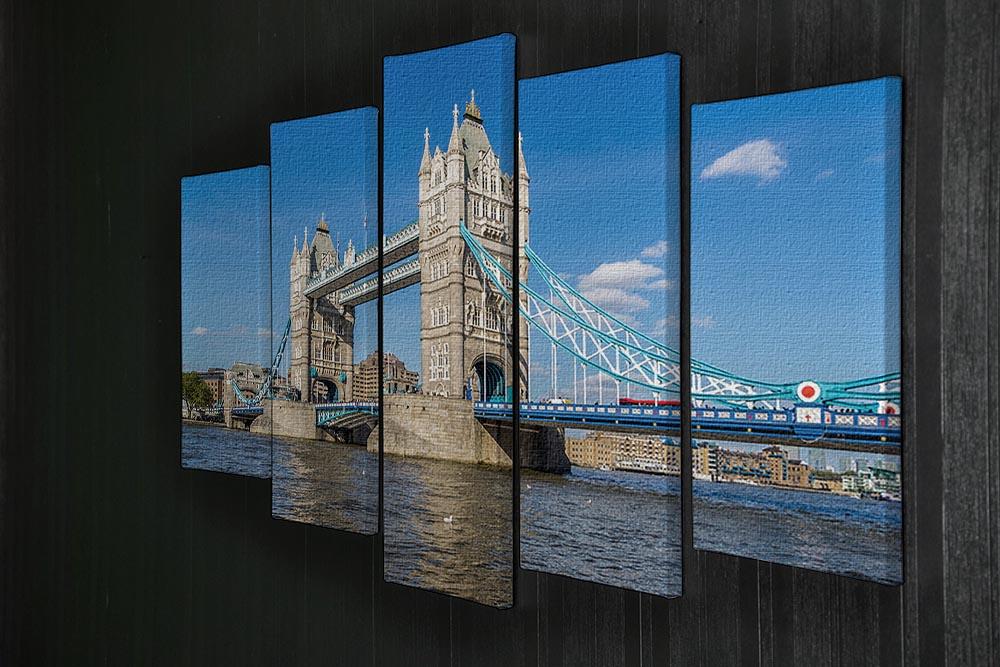 London Tower Bridge 5 Split Panel Canvas - Canvas Art Rocks - 2