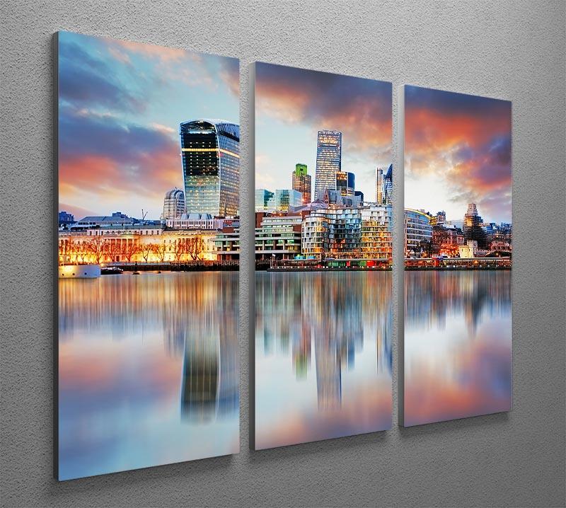 London skyline 3 Split Panel Canvas Print - Canvas Art Rocks - 2