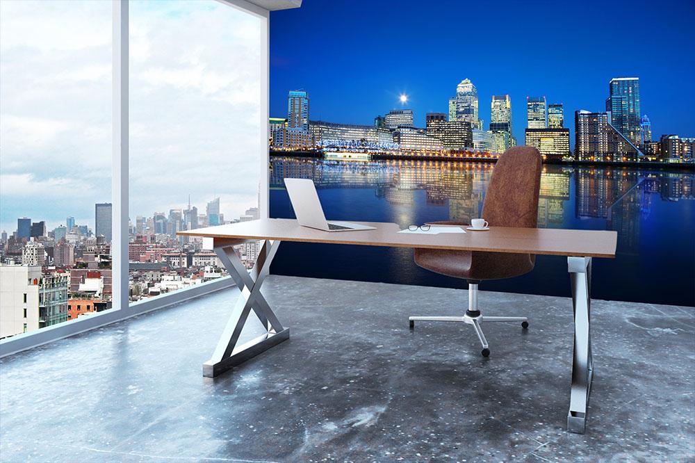 London skyscrapers reflected Wall Mural Wallpaper - Canvas Art Rocks - 3