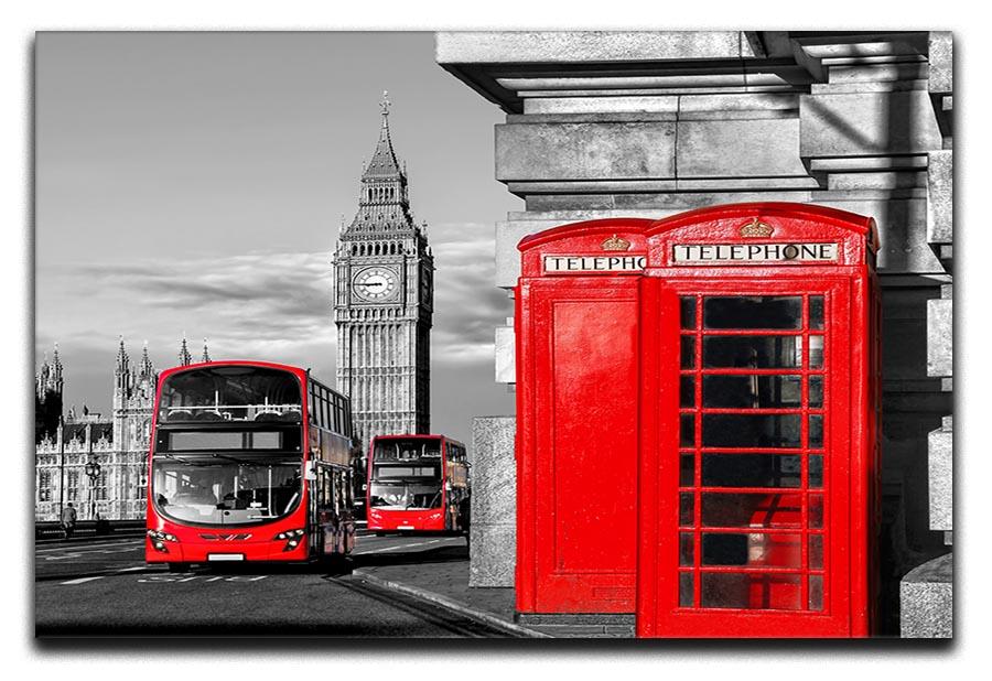 London symbols Canvas Print or Poster  - Canvas Art Rocks - 1